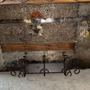 Wrought Iron Three Prong Wall Hook